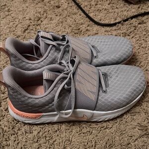 Nike Gray and Pink Athletic Shoes